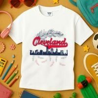 Retro Cleveland Native American Tribe Feathers Gift Kids T-Shirt thumb 3