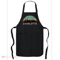 Retro Charlotte North Carolina Print Skyline Apron thumb 0