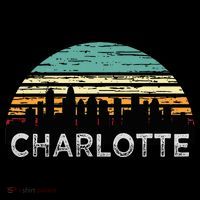 Retro Charlotte North Carolina Print Skyline Tank Top thumb 6