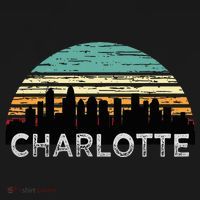 Retro Charlotte North Carolina Print Skyline Tote Bag thumb 4