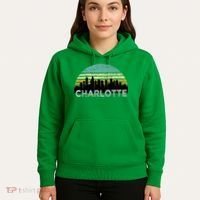 Retro Charlotte North Carolina Print Skyline Hoodie thumb 5