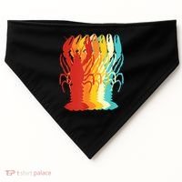 Retro Crawfish Novelty Cajun Crayfish USA-Made Doggie Bandana thumb 0