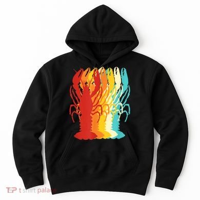 Retro Crawfish Novelty Cajun Crayfish Hoodie