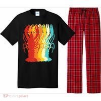 Retro Crawfish Novelty Cajun Crayfish Pajama Set thumb 0