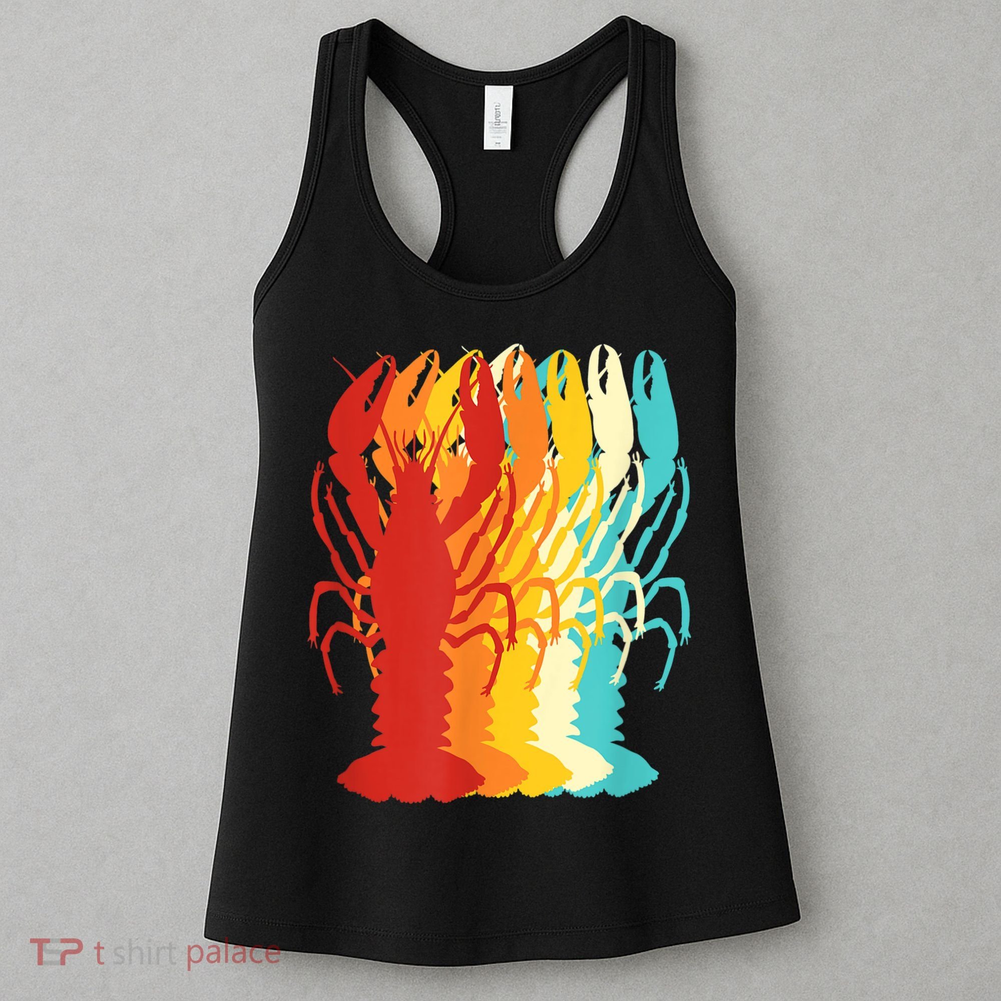 Retro Crawfish Novelty Cajun Crayfish Women's Tank Top