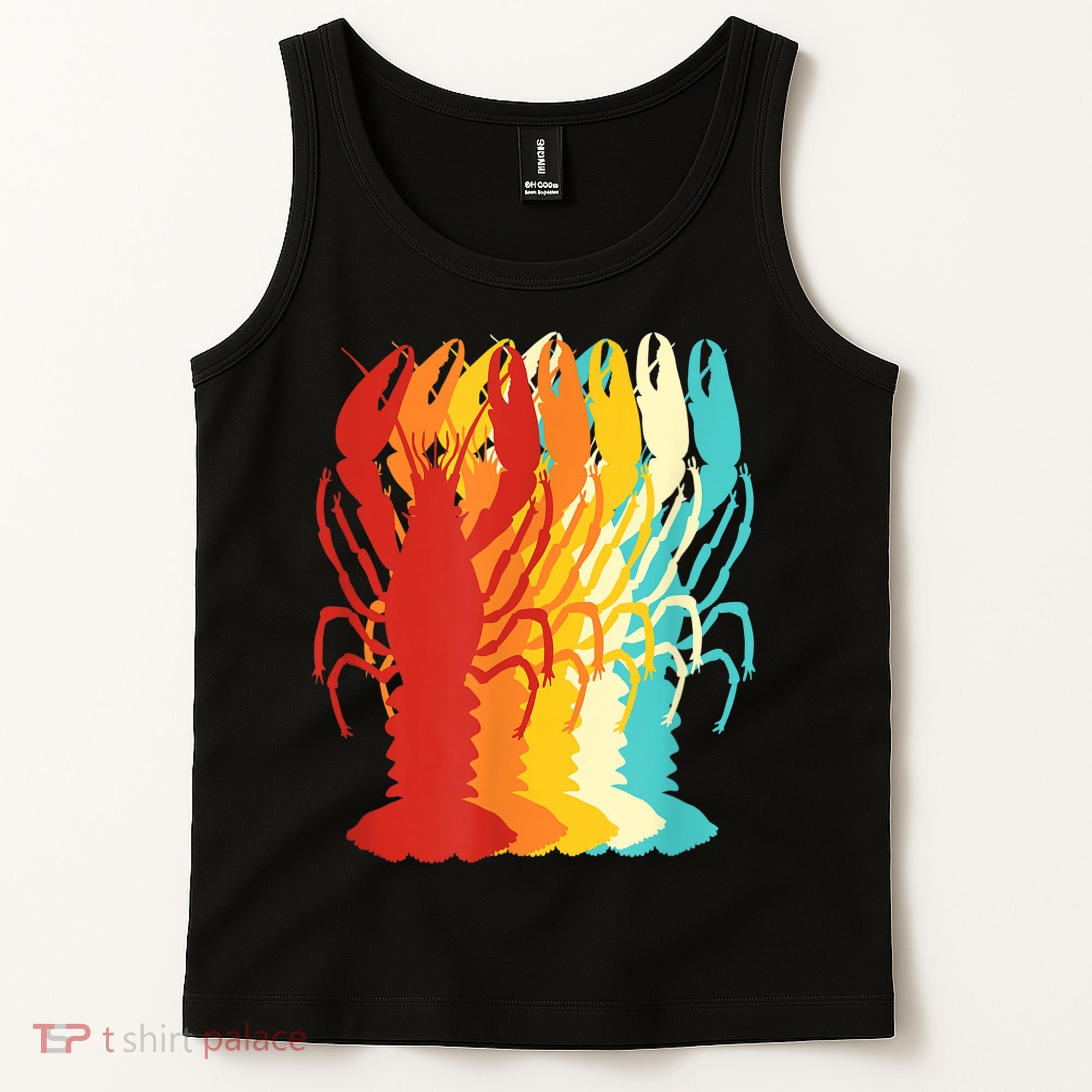 Retro Crawfish Novelty Cajun Crayfish Tank Top
