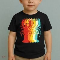Retro Crawfish Novelty Cajun Crayfish Toddler T-Shirt thumb 2