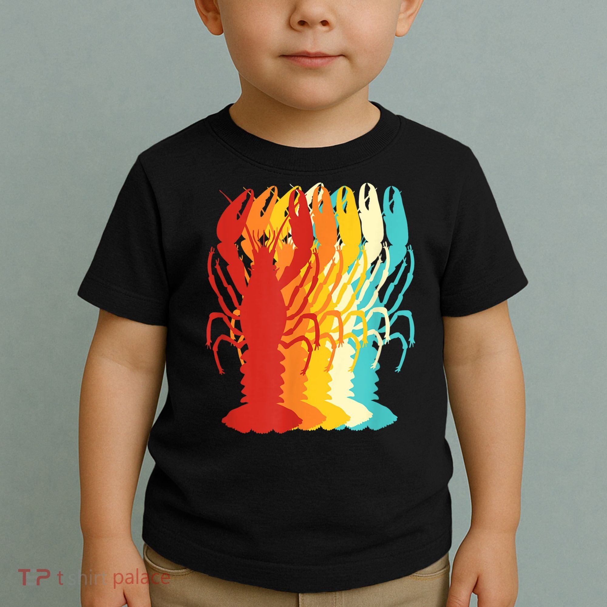 Retro Crawfish Novelty Cajun Crayfish Toddler T-Shirt
