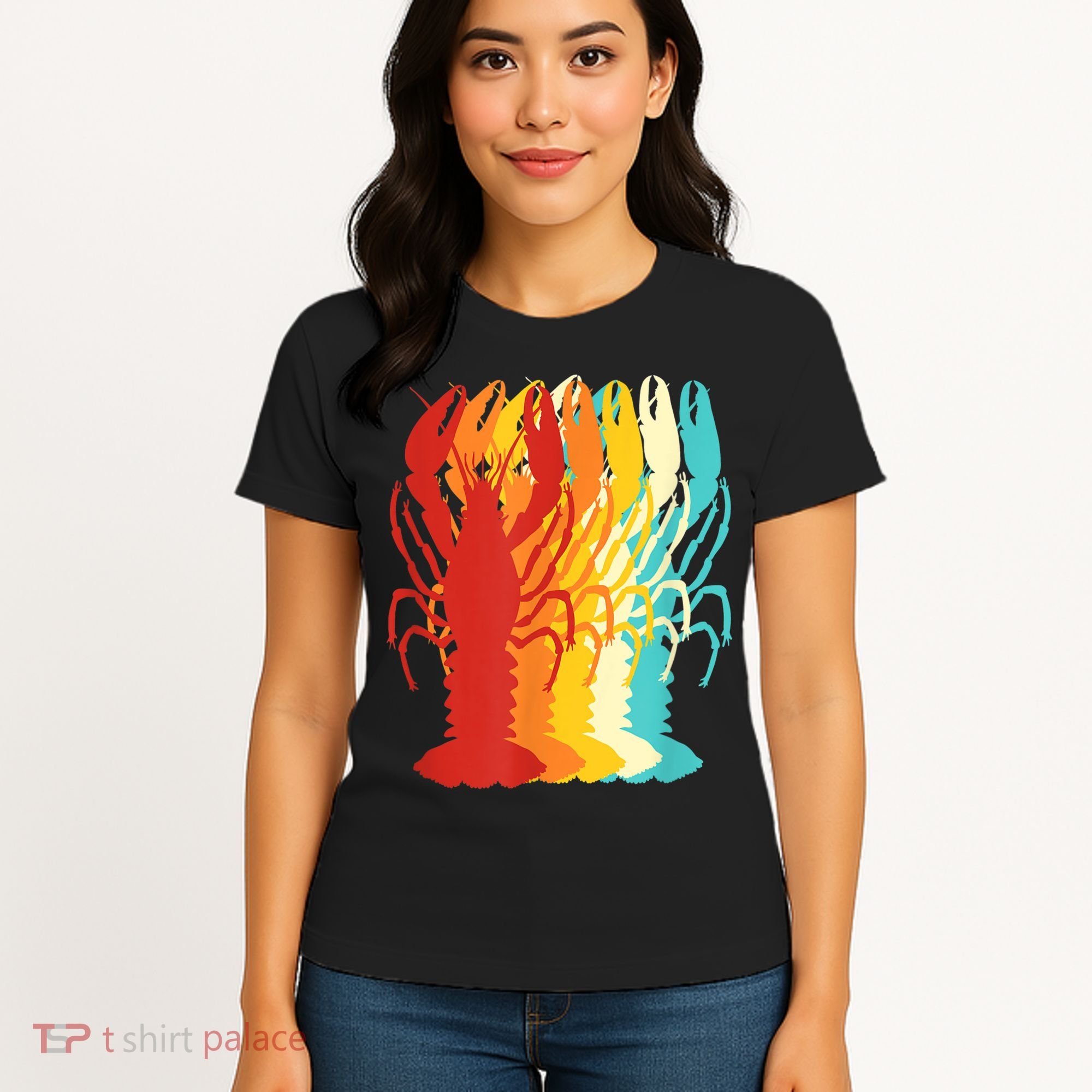 Retro Crawfish Novelty Cajun Crayfish Women's T-Shirt