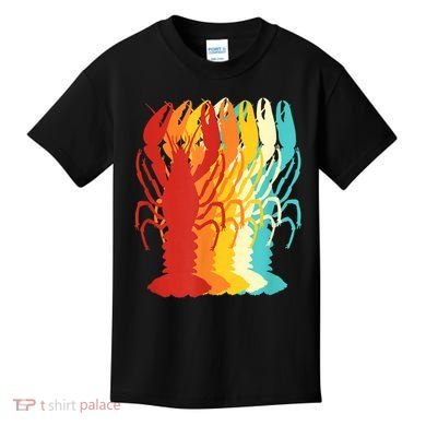 Retro Crawfish Novelty Cajun Crayfish Kids T-Shirt