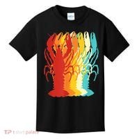 Retro Crawfish Novelty Cajun Crayfish Kids T-Shirt thumb 0