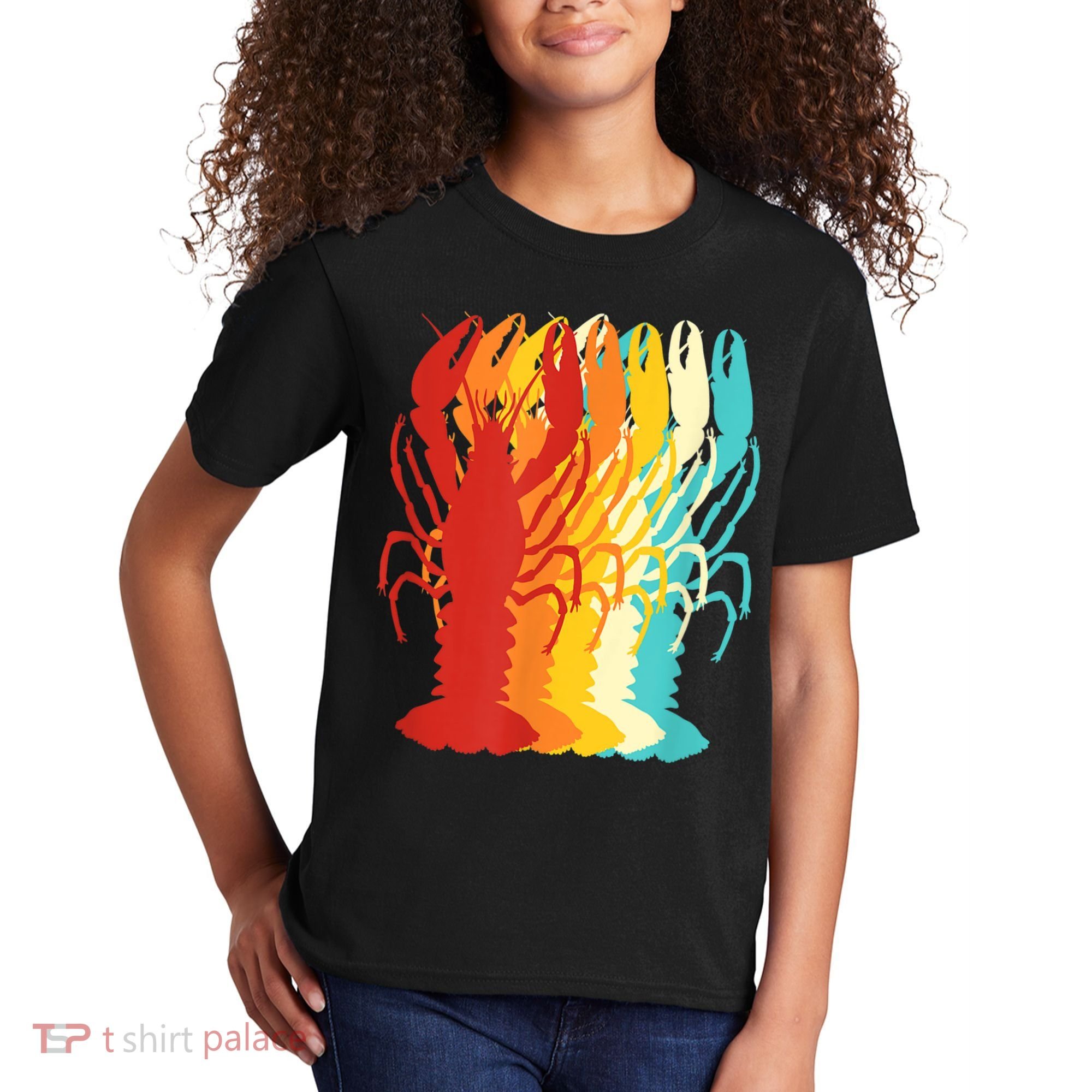 Retro Crawfish Novelty Cajun Crayfish Kids T-Shirt