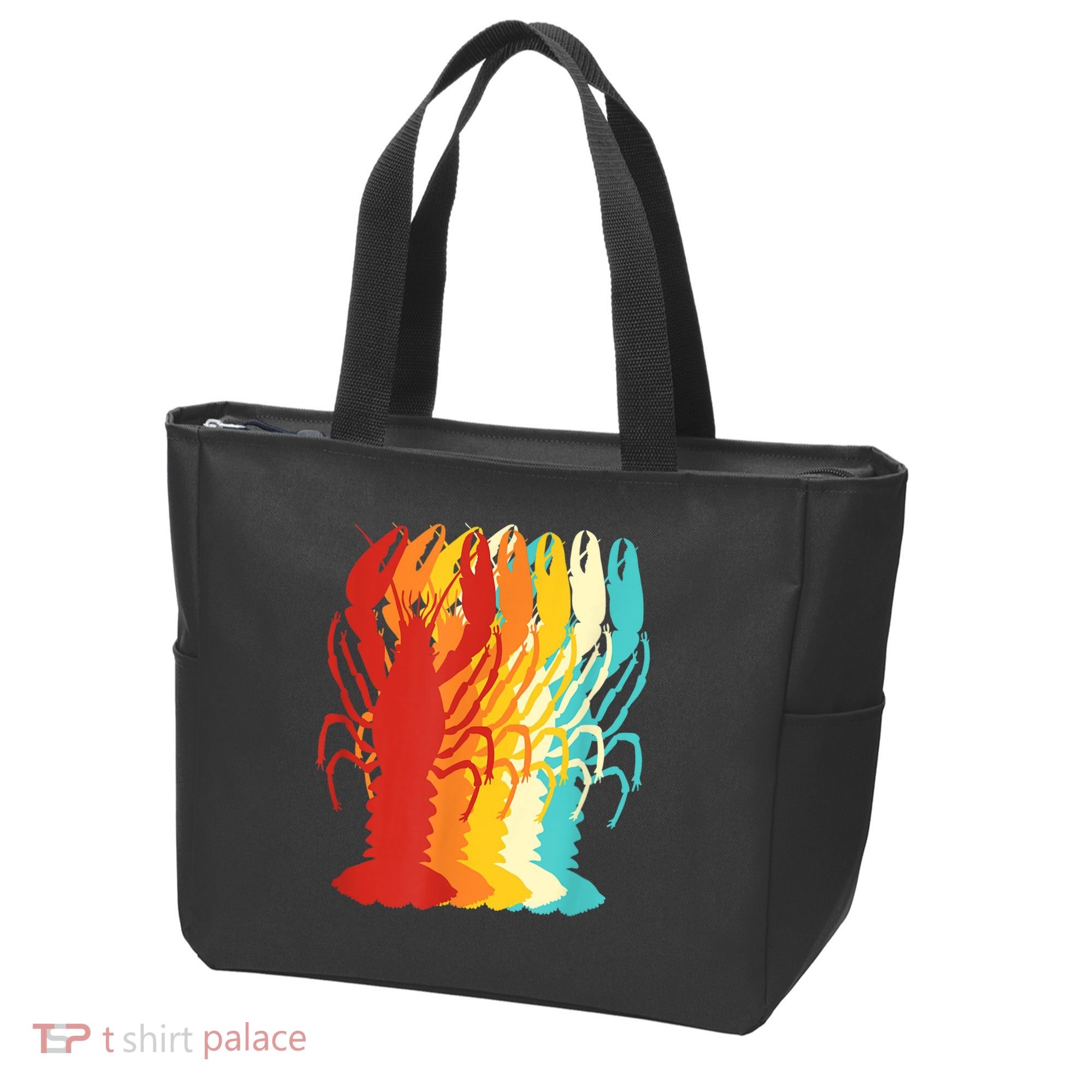 Retro Crawfish Novelty Cajun Crayfish Tote Bag