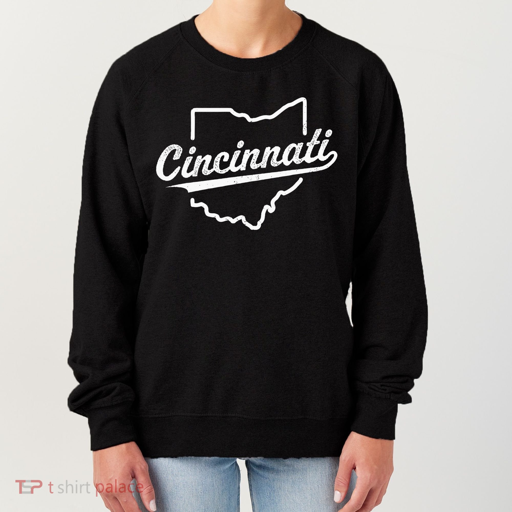 Retro Cincinnati Ohio 1788 Vintage Script Throwback Women's Sweatshirt