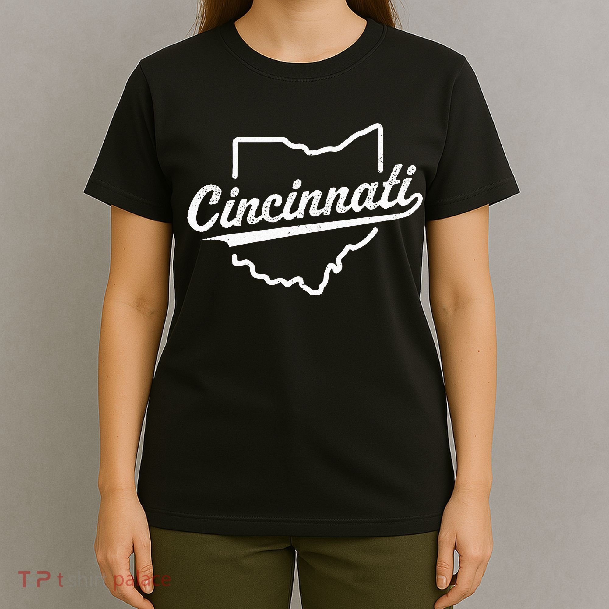 Retro Cincinnati Ohio 1788 Vintage Script Throwback T-Shirt