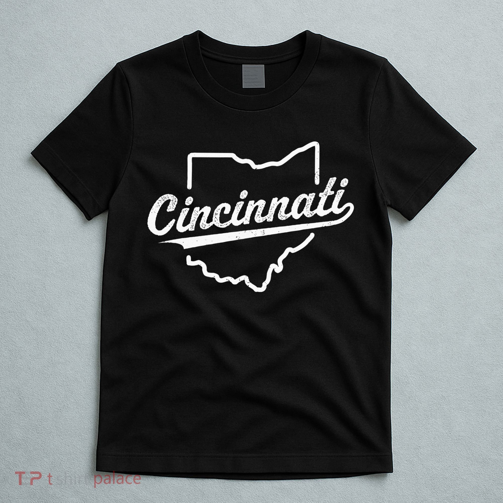 Retro Cincinnati Ohio 1788 Vintage Script Throwback T-Shirt