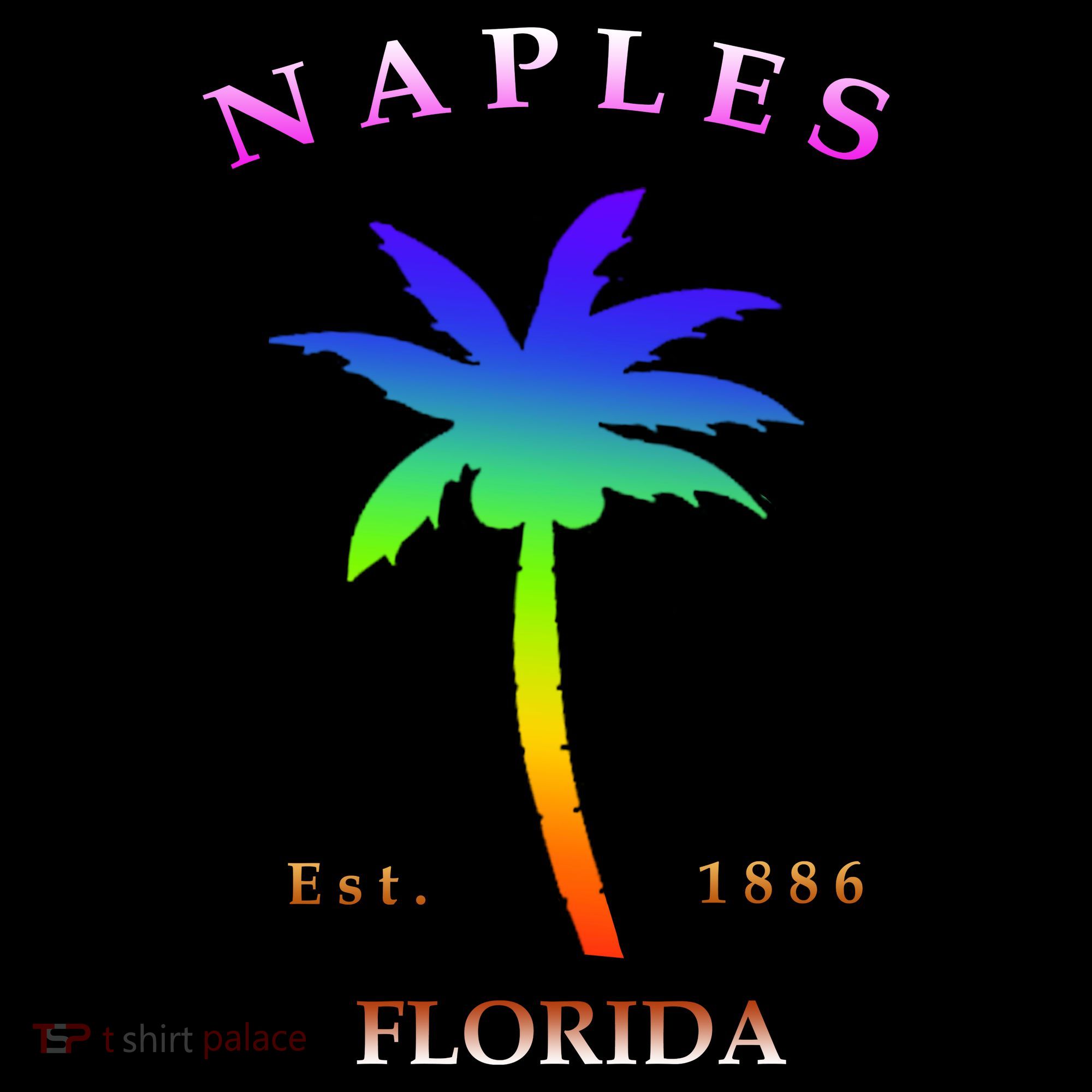Retro Cool Original Naples Florida Beach Palm Tree Gift Coffee Mug
