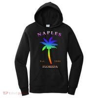 Retro Cool Original Naples Florida Beach Palm Tree Gift Women's Hoodie thumb 0