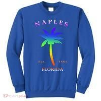 Retro Cool Original Naples Florida Beach Palm Tree Gift Sweatshirt thumb 0