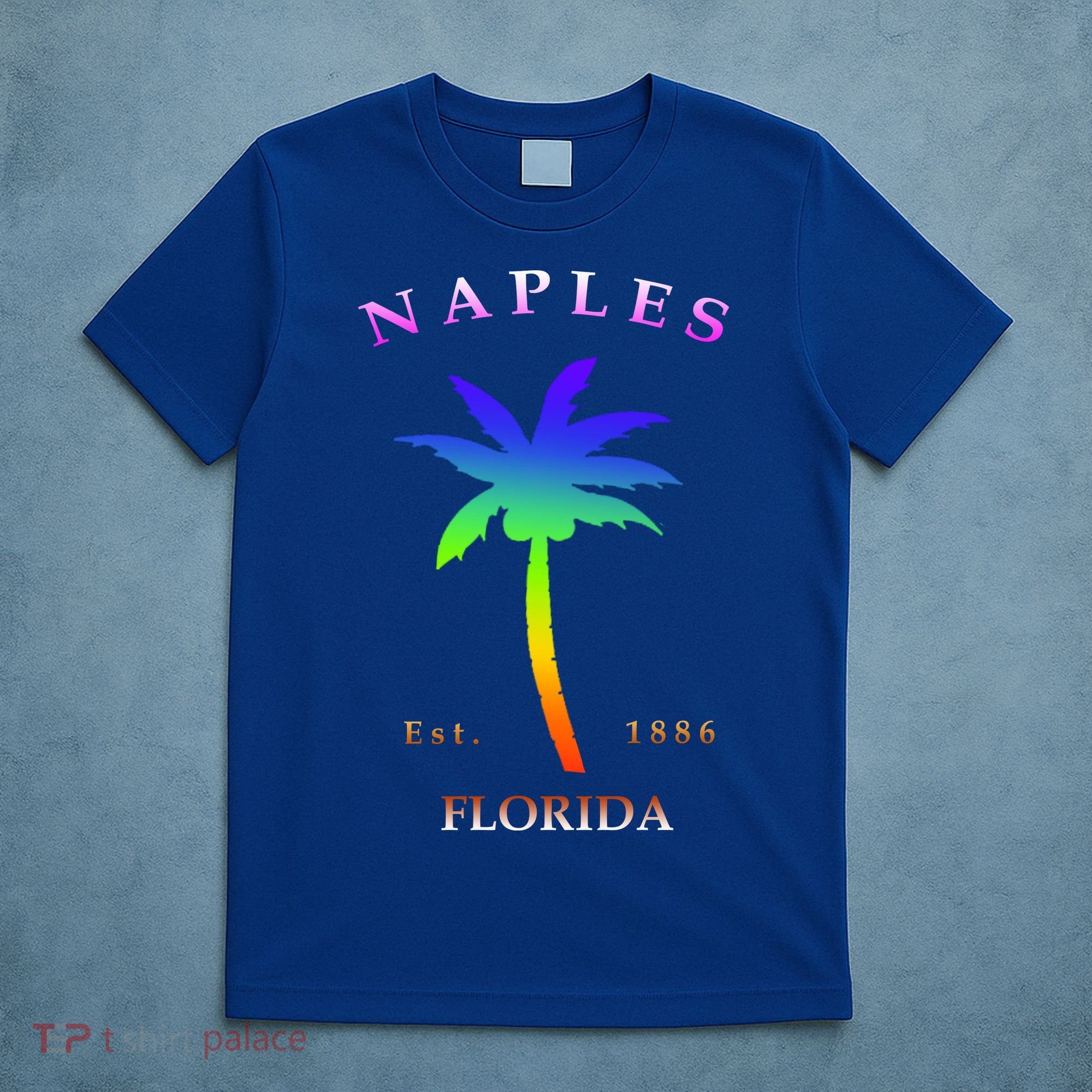 Retro Cool Original Naples Florida Beach Palm Tree Gift T-Shirt