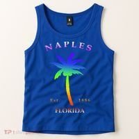 Retro Cool Original Naples Florida Beach Palm Tree Gift Tank Top thumb 2