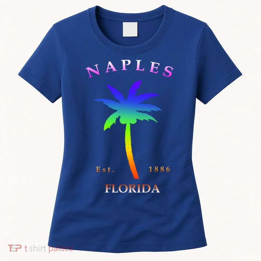 Retro Cool Original Naples Florida Beach Palm Tree Gift Women's T-Shirt