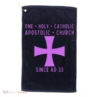 Roman Catholic One Holy Catholic Apostolic Church Golf Towel thumb 0