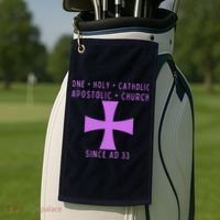 Roman Catholic One Holy Catholic Apostolic Church Golf Towel thumb 2