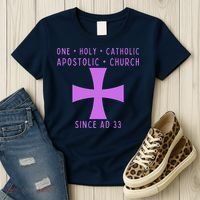 Roman Catholic One Holy Catholic Apostolic Church Women's T-Shirt thumb 3