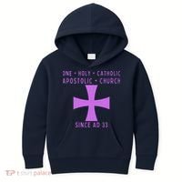 Roman Catholic One Holy Catholic Apostolic Church Kids Hoodie thumb 0