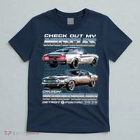 Retro Check Out My Muscles Cruisin Woodward Detroit To Pontiac 2025 T-Shirt thumb 5