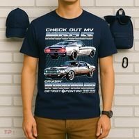 Retro Check Out My Muscles Cruisin Woodward Detroit To Pontiac 2025 T-Shirt thumb 6