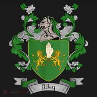 Riley Coat Of Arms Riley Surname Family Crest T-Shirt thumb 7