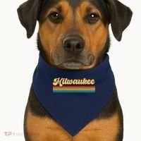 Retro City Of Milwaukee USA-Made Doggie Bandana thumb 1