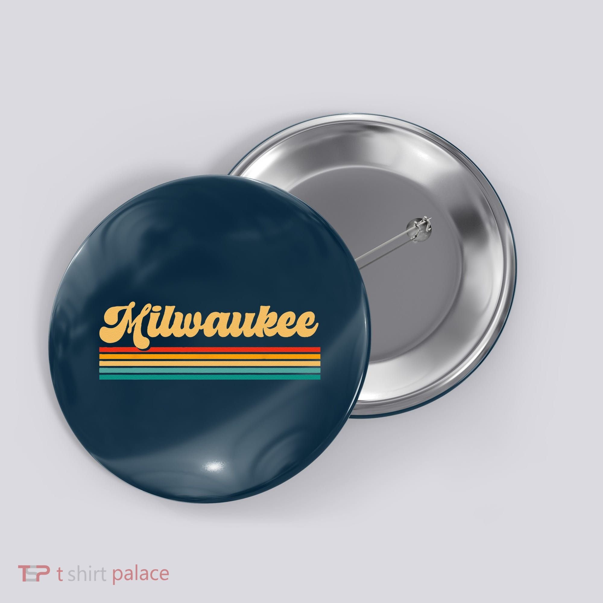 Retro City Of Milwaukee Button