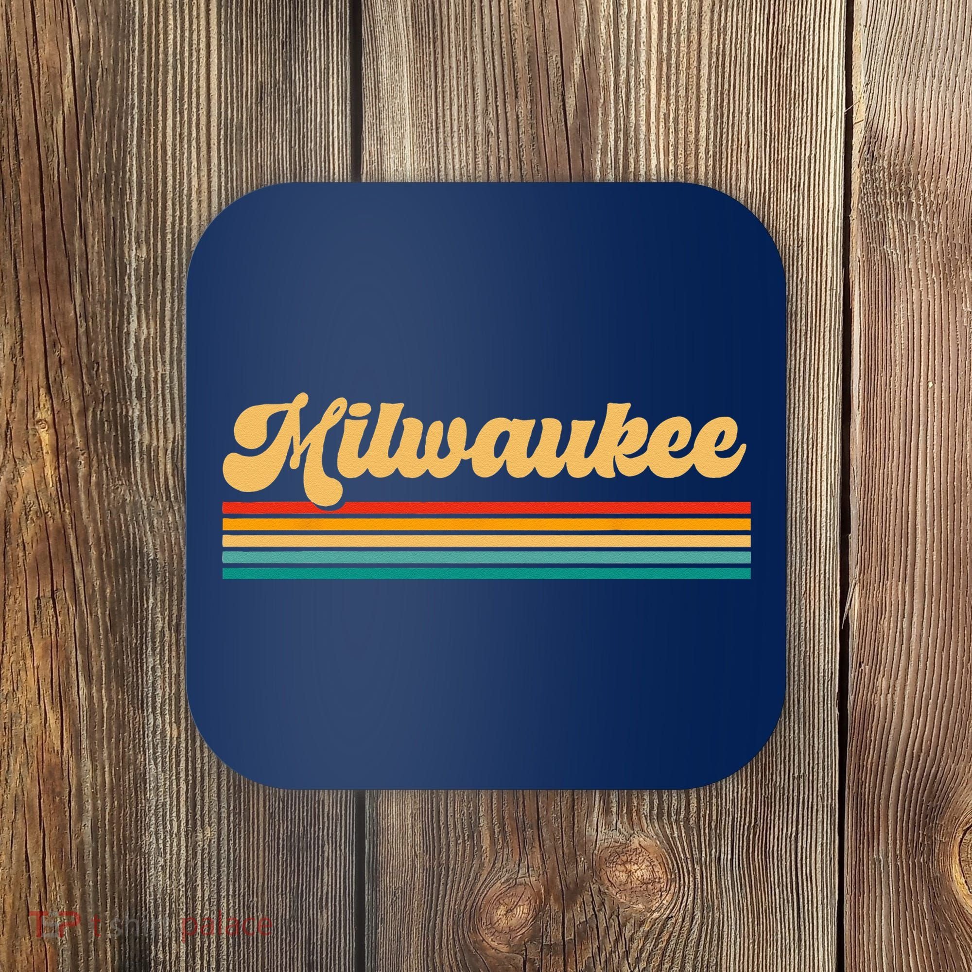 Retro City Of Milwaukee Coaster