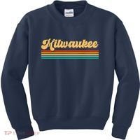 Retro City Of Milwaukee Kids Sweatshirt thumb 0