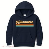 Retro City Of Milwaukee Kids Hoodie thumb 0