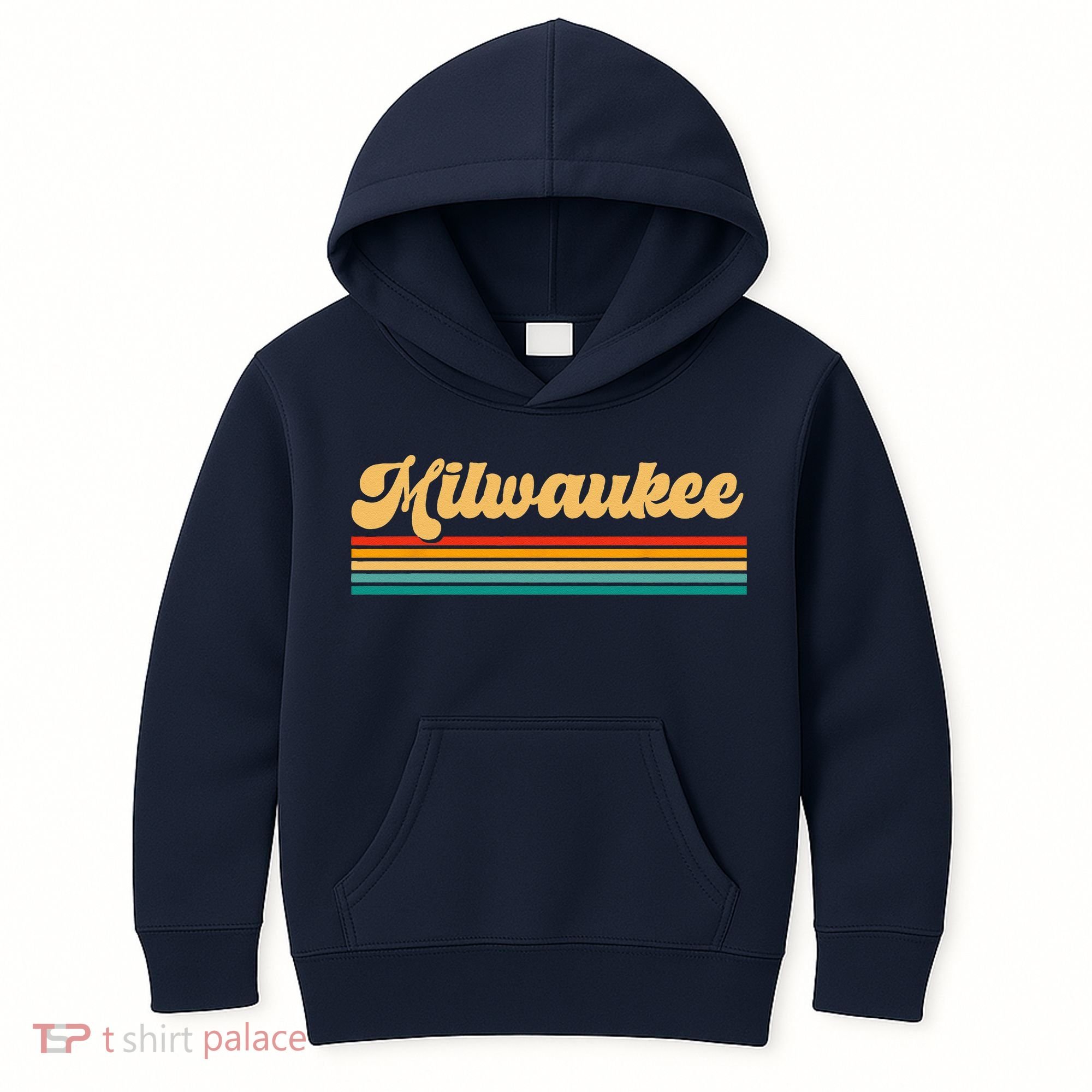Retro City Of Milwaukee Kids Hoodie