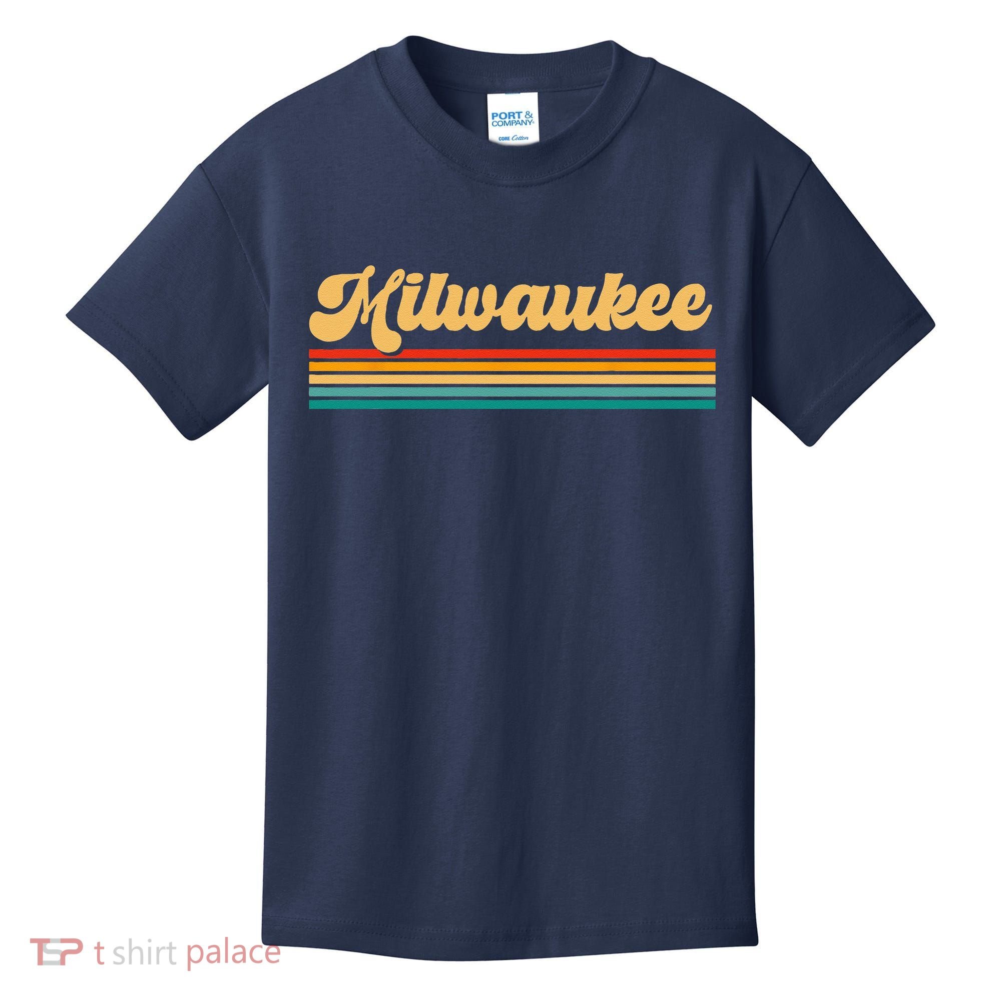 Retro City Of Milwaukee Kids T-Shirt