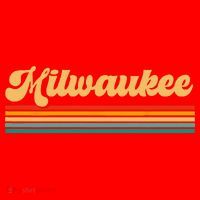 Retro City Of Milwaukee Santa Hat thumb 1