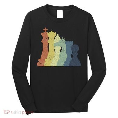 Retro Chess Outfit Chess Player Long Sleeve Shirt