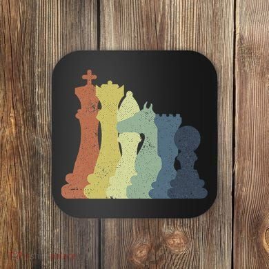 Retro Chess Outfit Chess Player Coaster