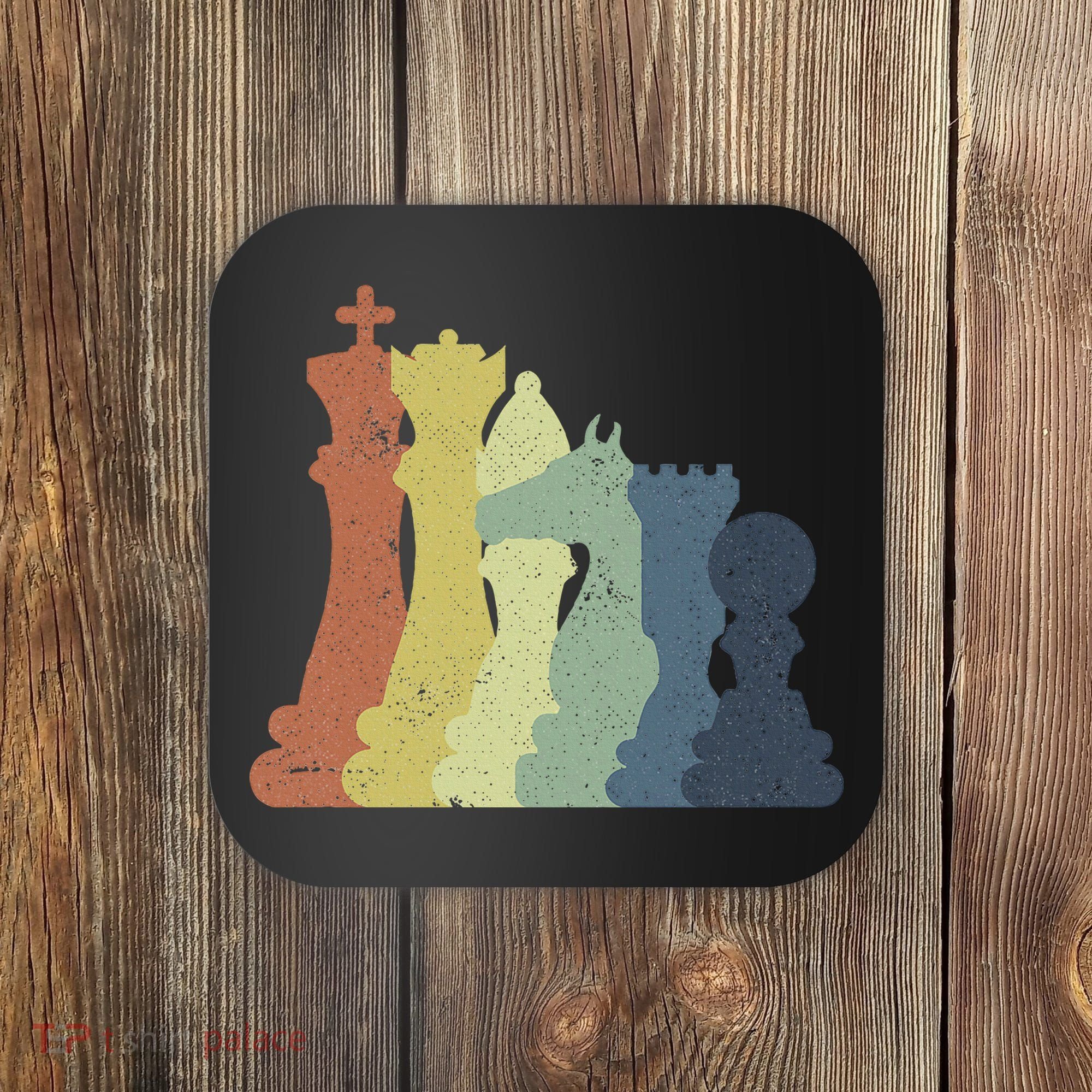 Retro Chess Outfit Chess Player Coaster