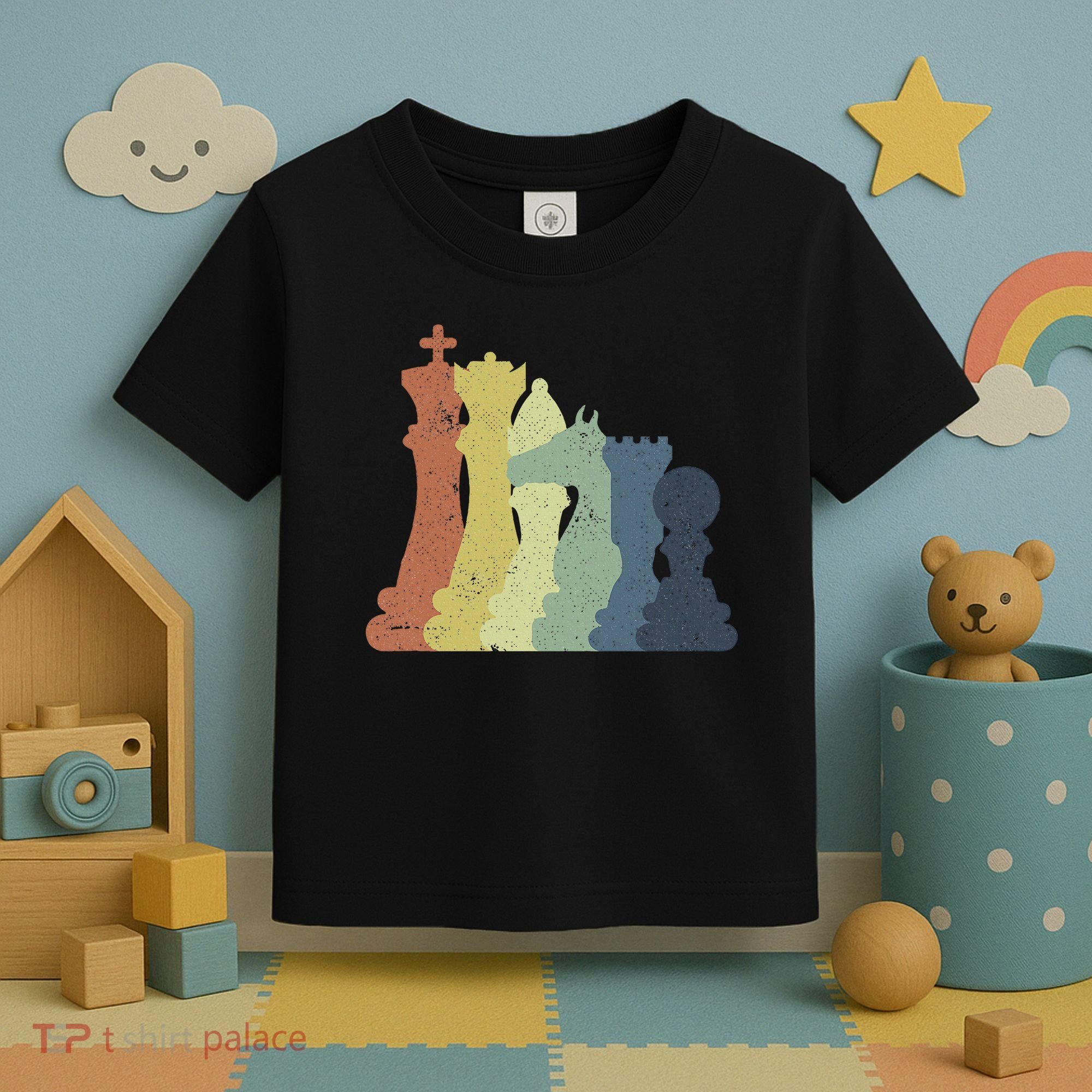 Retro Chess Outfit Chess Player Toddler T-Shirt