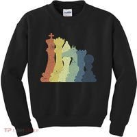 Retro Chess Outfit Chess Player Kids Sweatshirt thumb 0