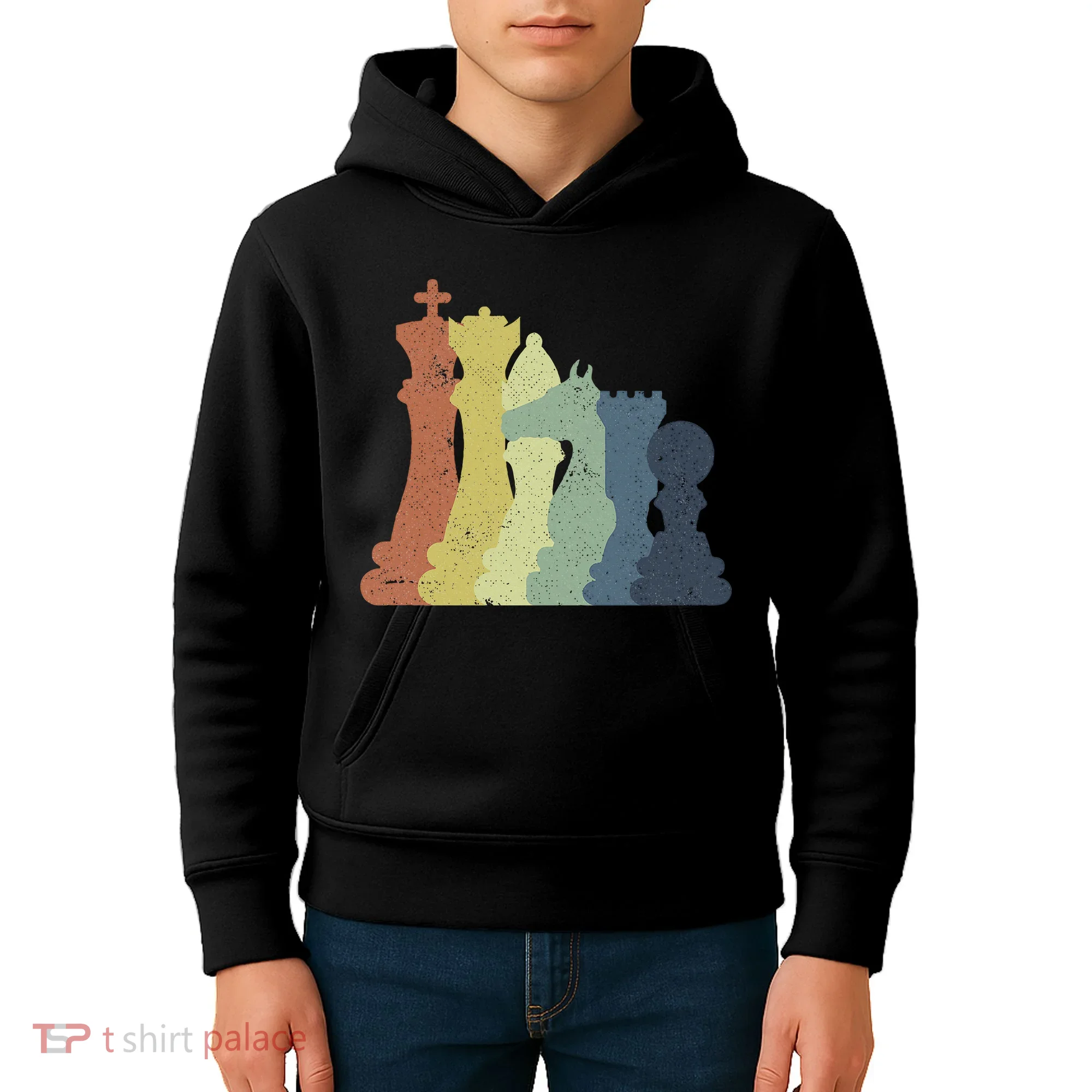 Retro Chess Outfit Chess Player Kids Hoodie