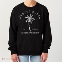 Retro Cool Original Myrtle Beach SC Palm Tree Novelty Women's Sweatshirt thumb 0