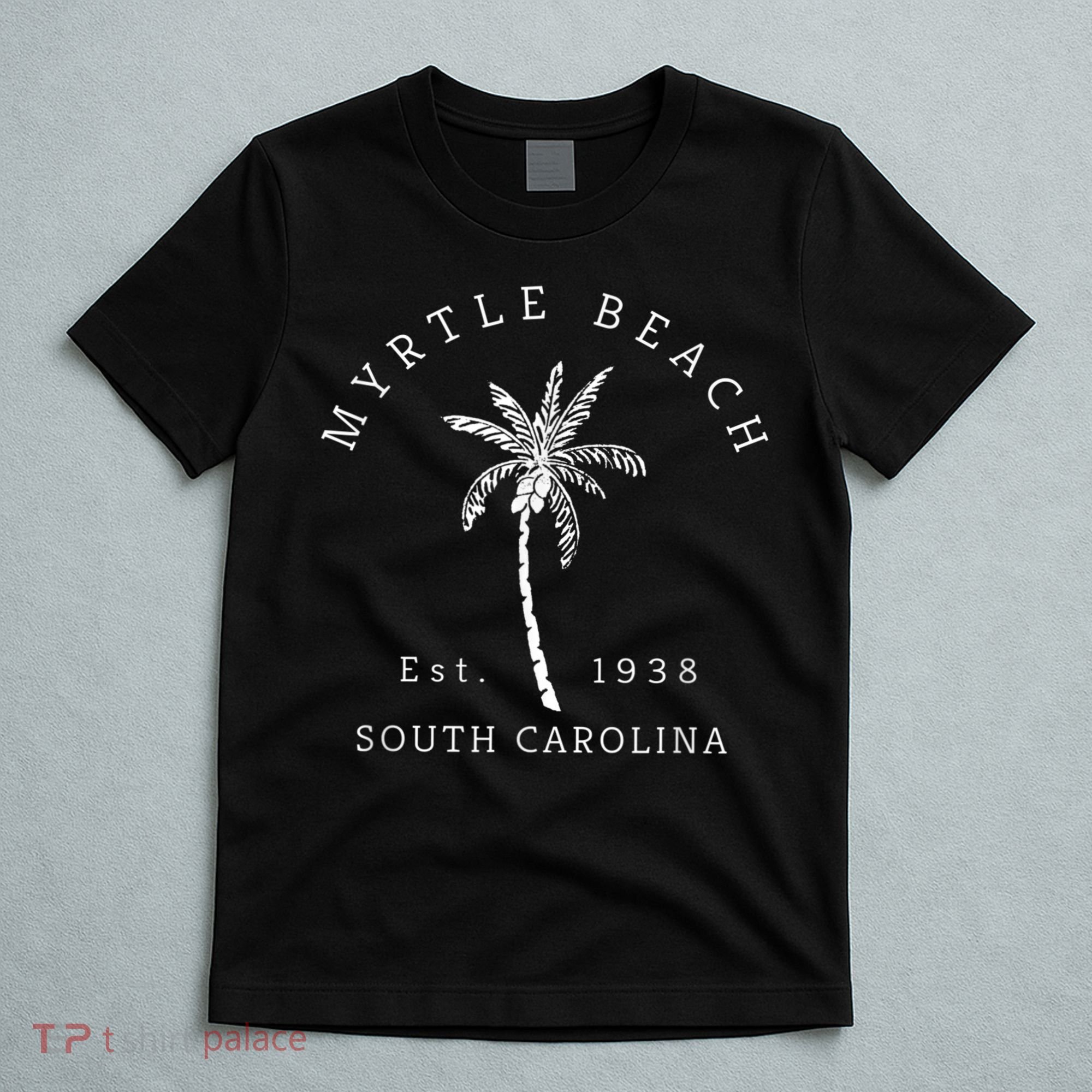 Retro Cool Original Myrtle Beach SC Palm Tree Novelty T-Shirt