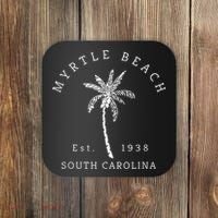 Retro Cool Original Myrtle Beach SC Palm Tree Novelty Coaster thumb 0